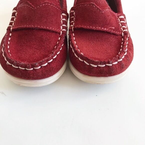 ZARA maroon suede loafers VGUC size 22(6) - Picture 4 of 7